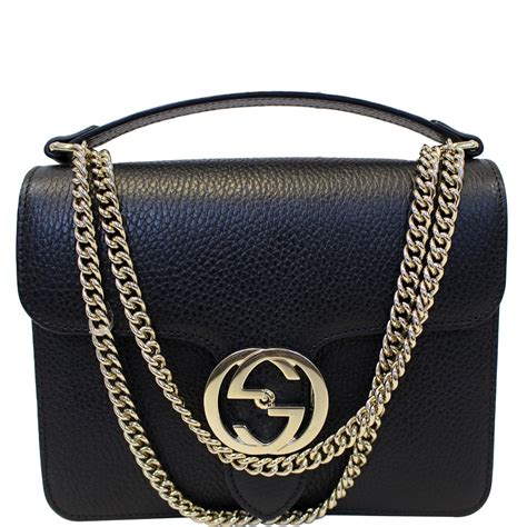 gucci gg 02930|Small GG crossbody bag in grey and black GG leather .